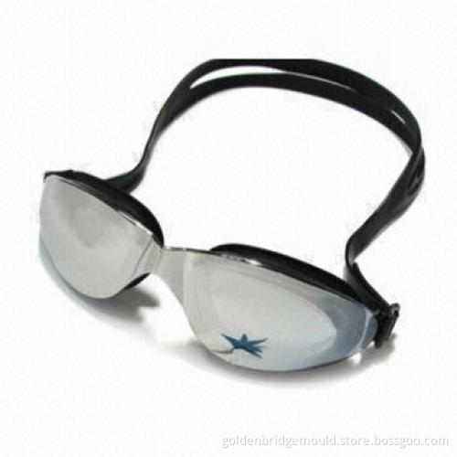 Swimming Goggles with Clear Sight, Made of Silicone Material